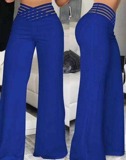 Pantalón Recto Talle Alto con Cinturón