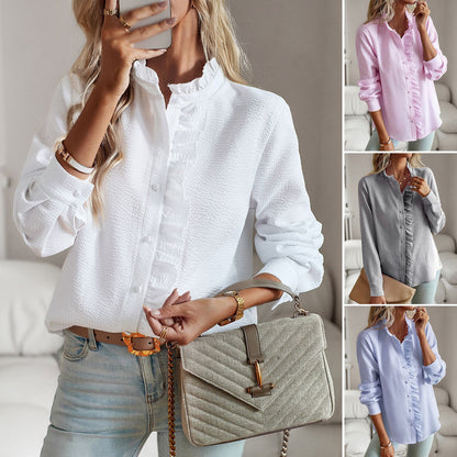 Blusa Elegante Rayas Manga Larga Mujer