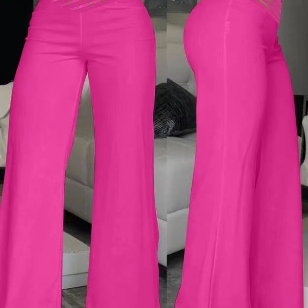 Pantalón Recto Talle Alto con Cinturón