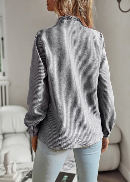 Blusa Elegante Rayas Manga Larga Mujer